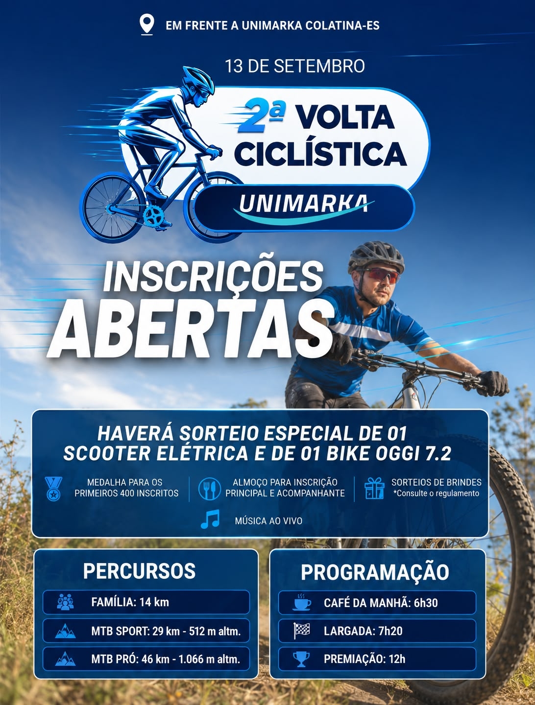 Banner 2ª Volta Ciclística Unimarka